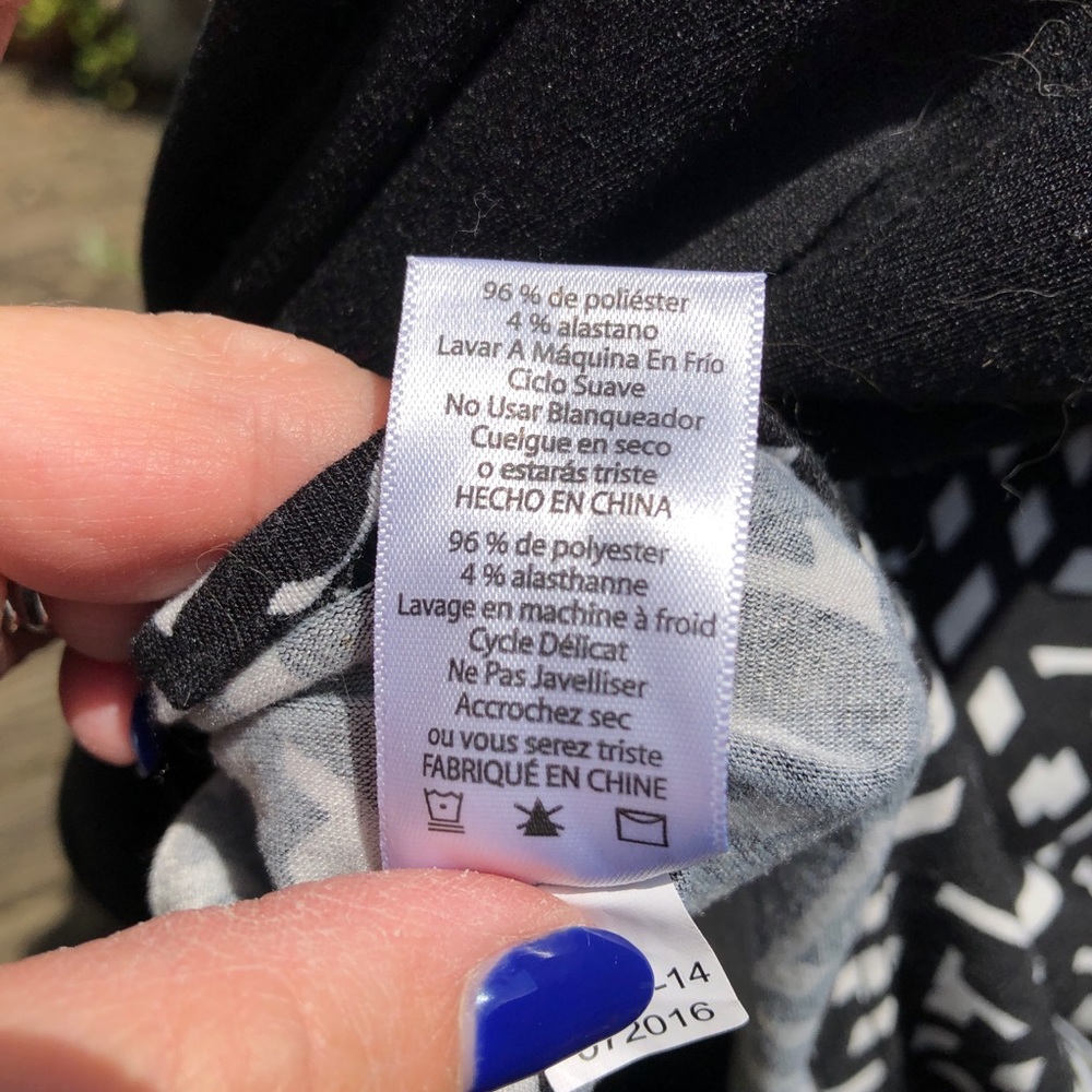 LuLaRoe Black and white pattern Randy - Picture 6 of 7